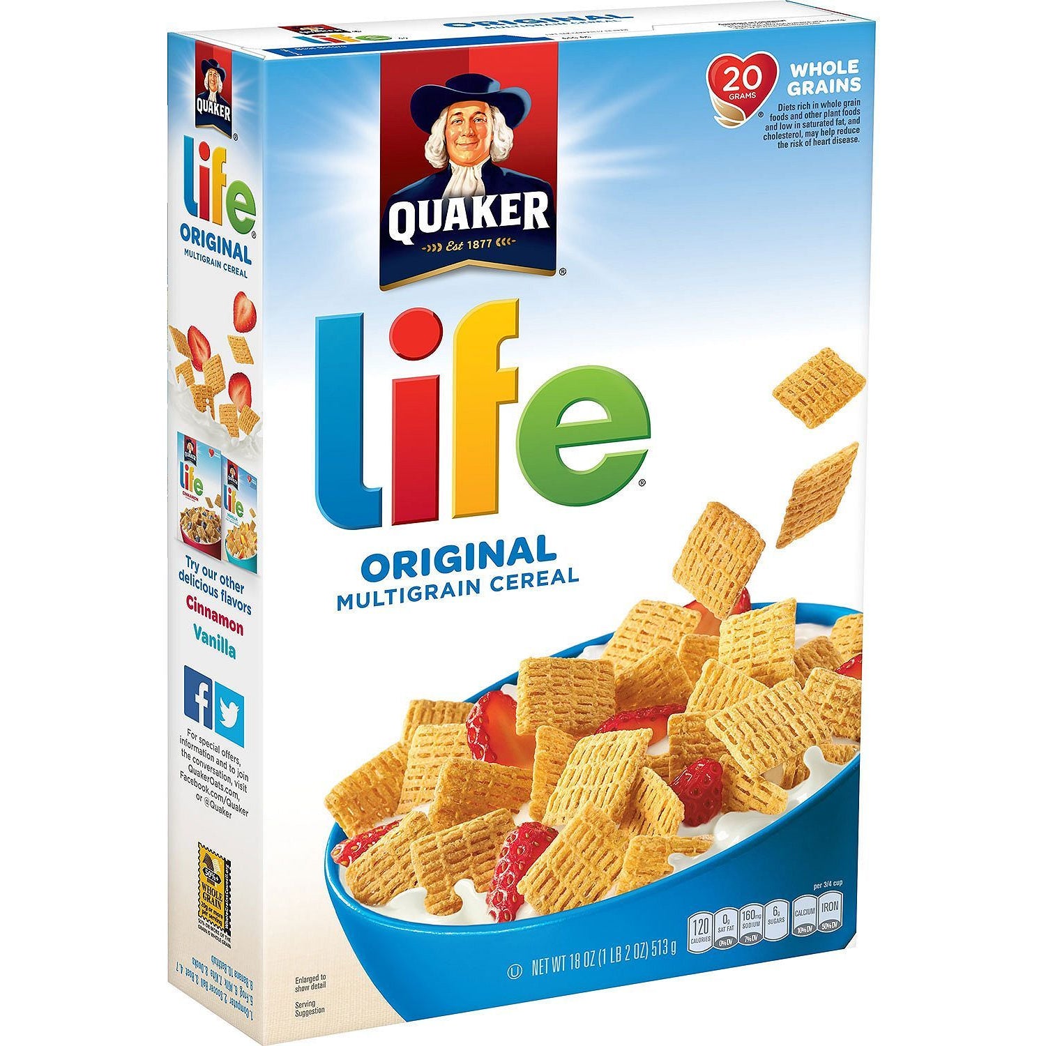 Quaker Life Multigrain Cereal 18 Oz
