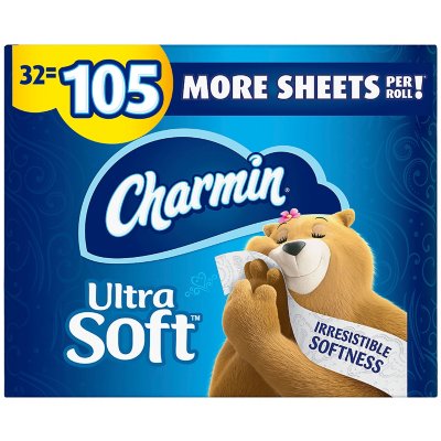 Charmin [Blue Wrapper] Ultra Soft Toilet Paper Super Plus Rolls, 32 Ct, 1 Case
