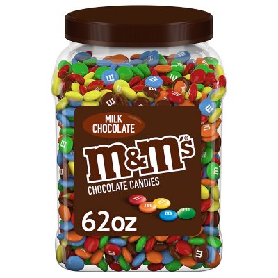 M&M'S Milk Chocolate Candy Bulk Jar, 62 Oz