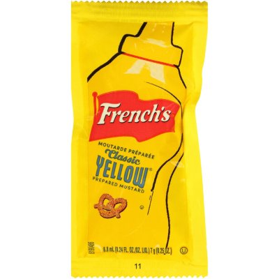 French's Mustard Single-Serve Packets, 5.5 g, 500 Ct