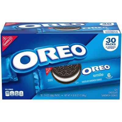 Nabisco Oreo Chocolate Sandwich Cookies, 2.4 Oz, 30 Ct