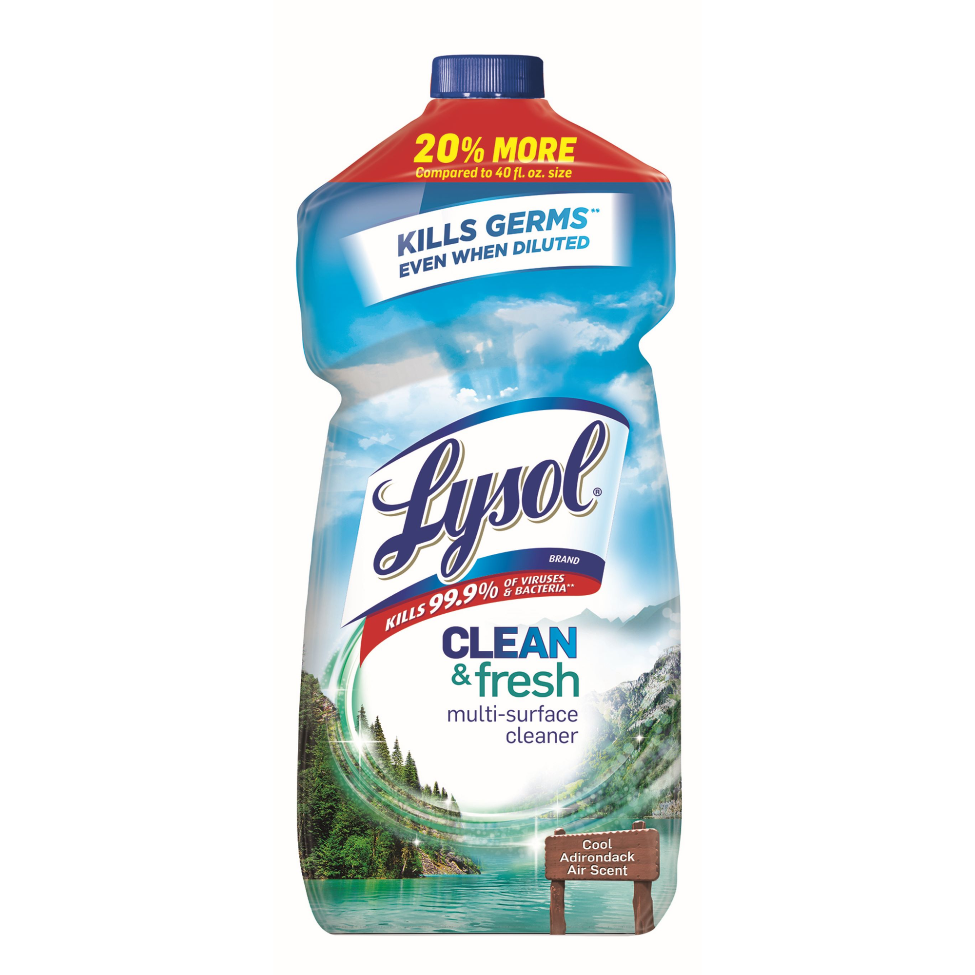 Lysol Clean & Fresh Multi Surface Cleaner Cool Adirondak Air, 48 Oz