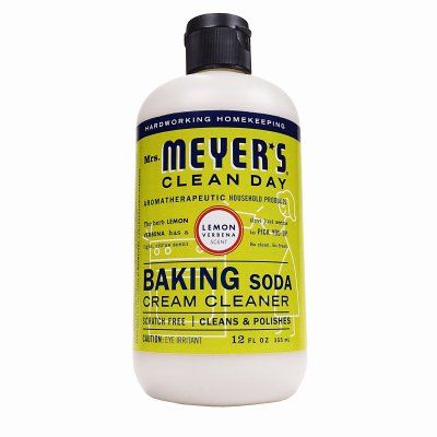 Mrs. Meyer's Lemon Verbena Scratch Free Baking Soda Cream Cleaner, 12 Oz