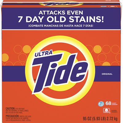 Tide Original Scent HE Powder Laundry Detergent, 75 Loads, 95 Oz