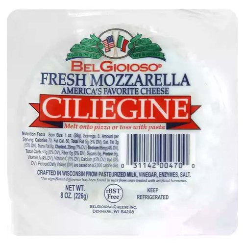 BelGioioso Fresh Mozzarella Ciliegine, 8 Oz