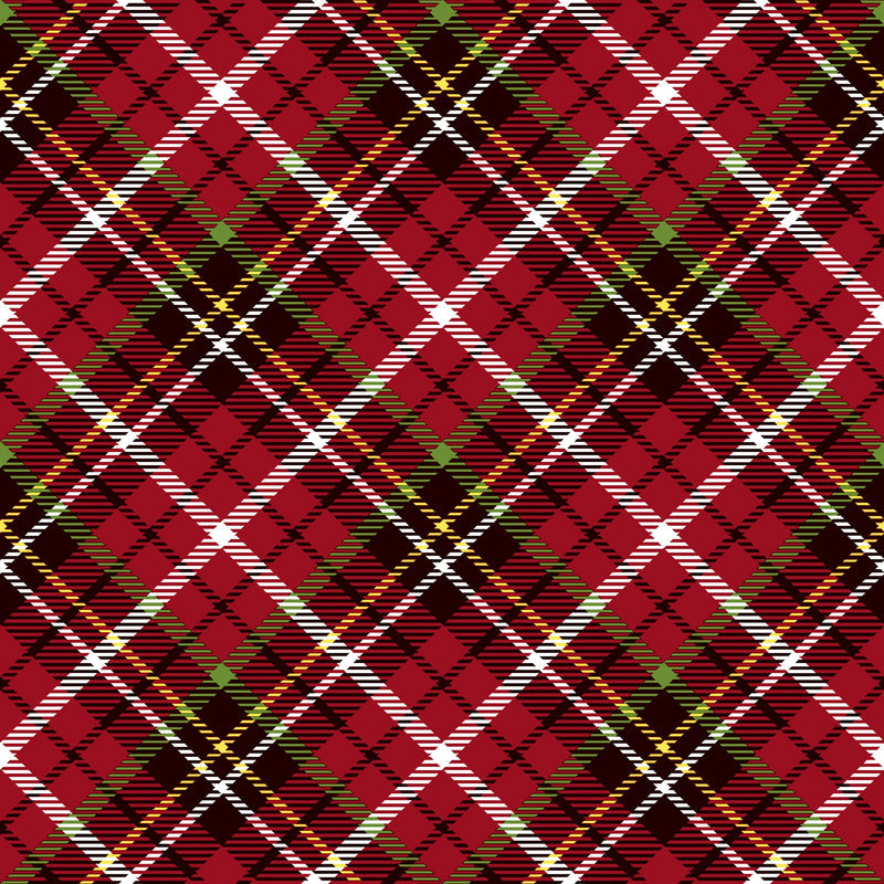 Paper + Design Tartan Red Napkin. 33x33cm, 20 Ct