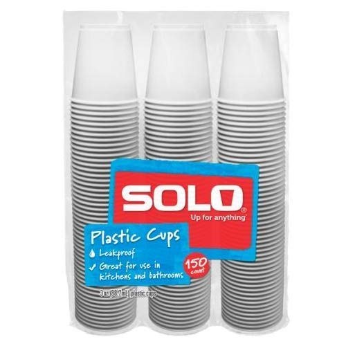 Smartly Solo Plastic Cups, 150 Ct, 3 Oz