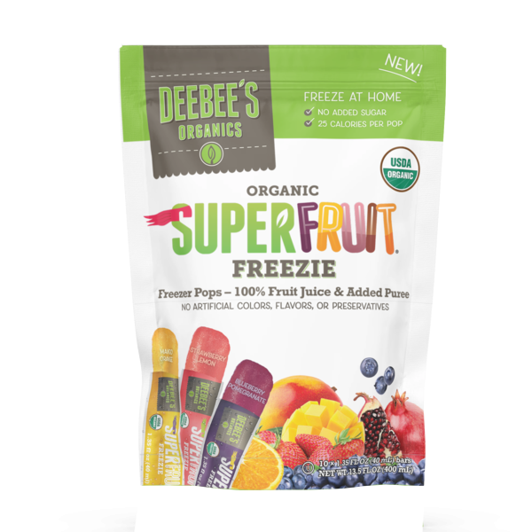 DeeBee's Organic Superfruit Freezies, 10 Ct