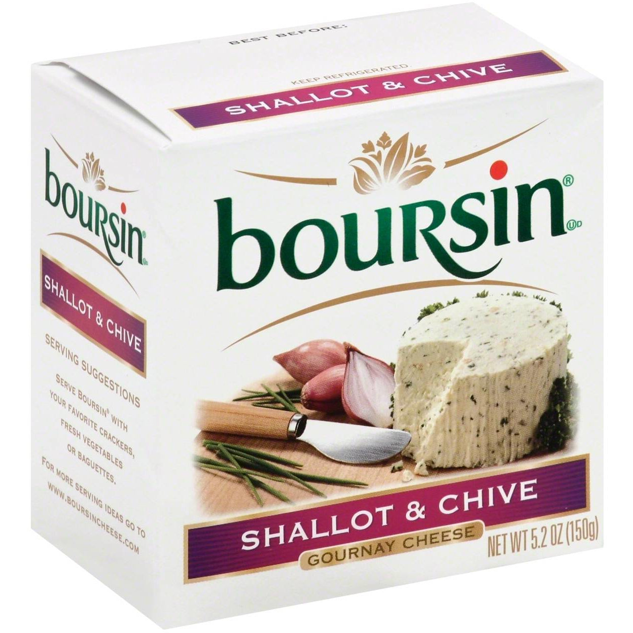 Boursin Shallot & Chive Gournay Cheese, 5.2 Oz