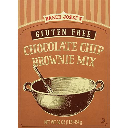 Gluten Free Chocolate Chip Brownie Mix, 16 Oz