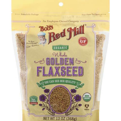 Bob's Red Mill Organic Whole Golden Flaxseed, 13 Oz