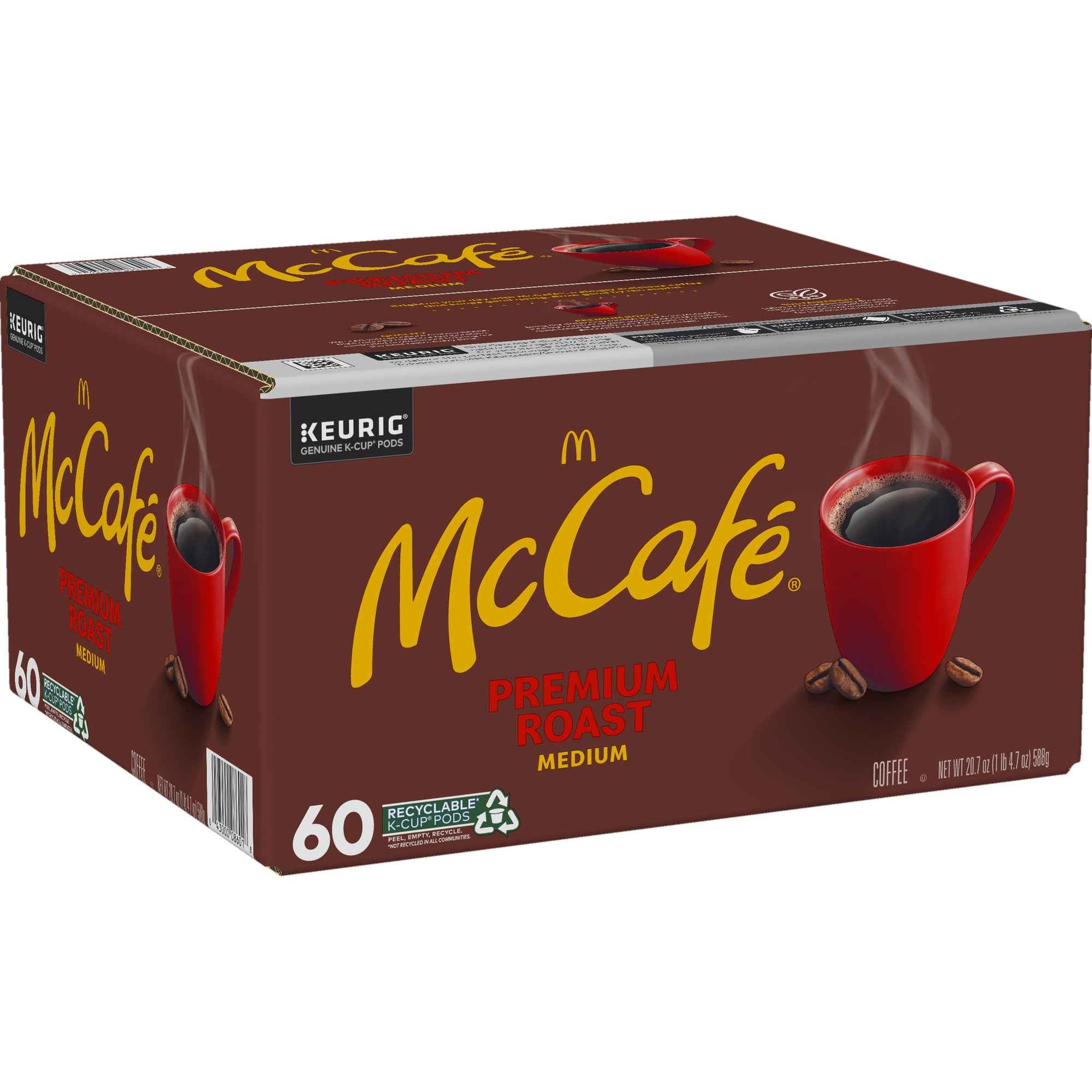 McCafe Premium Roast Medium Coffee K-Cup Pods, 60 Ct ,  20.7 Oz