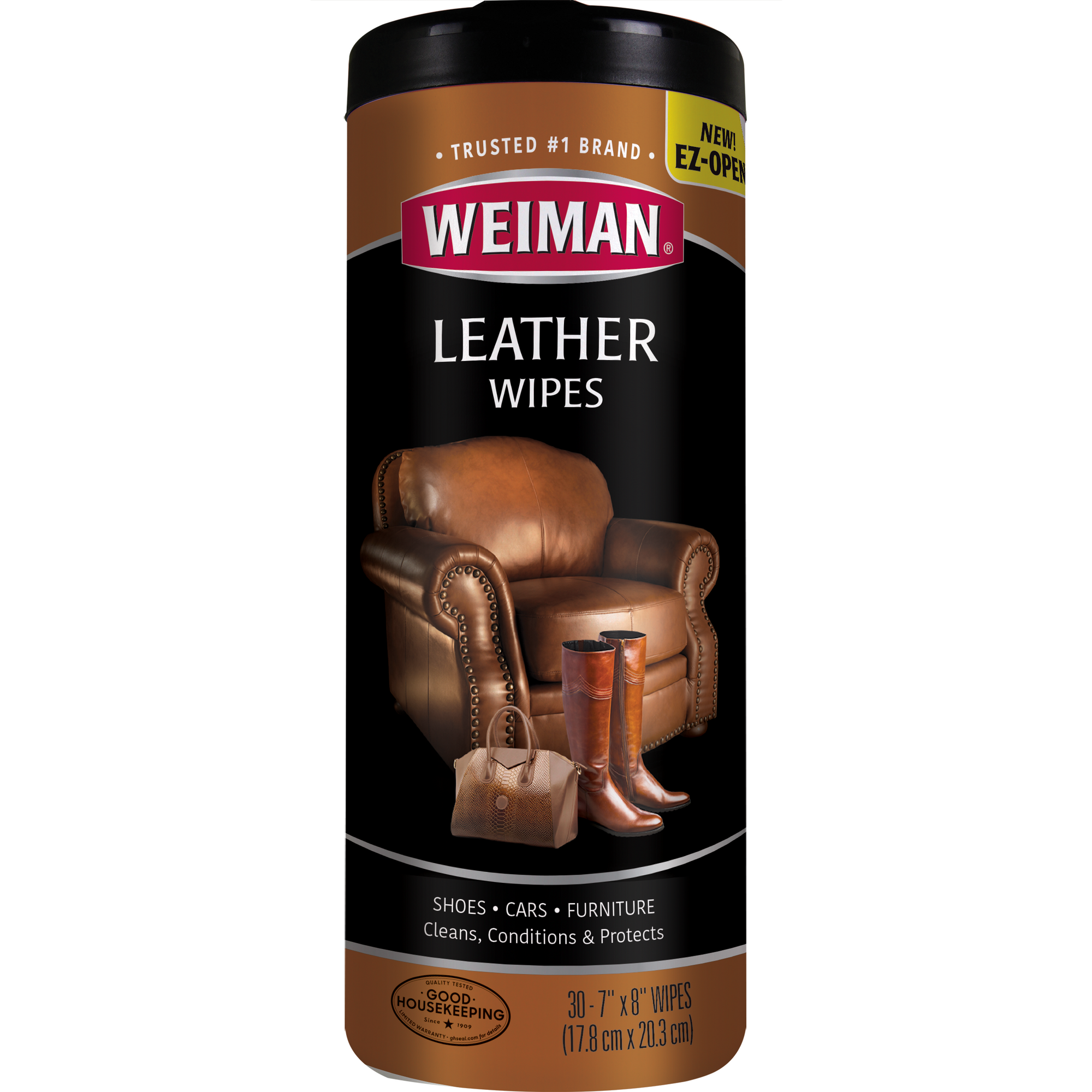 Weiman Leather Wipes, 30 Ct