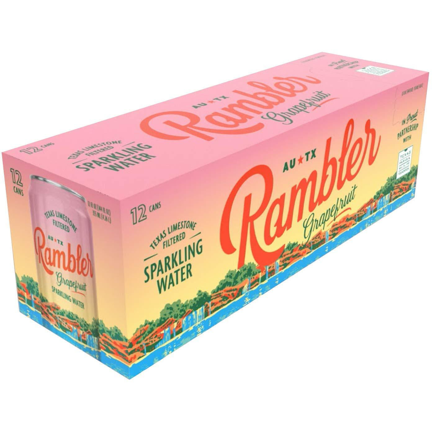 Rambler Sparkling Water, 12 Oz Cans, 12 Ct