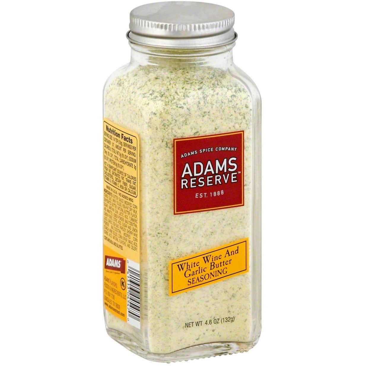 Adams Reserve White Wine & Garlic Butter Seasoning, 5.08 Oz