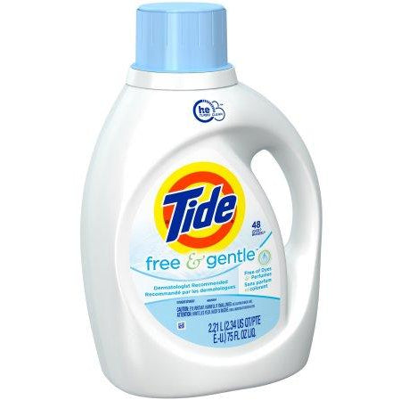 Tide Free & Gentle Liquid Laundry Detergent, 64 Loads, 84 Oz