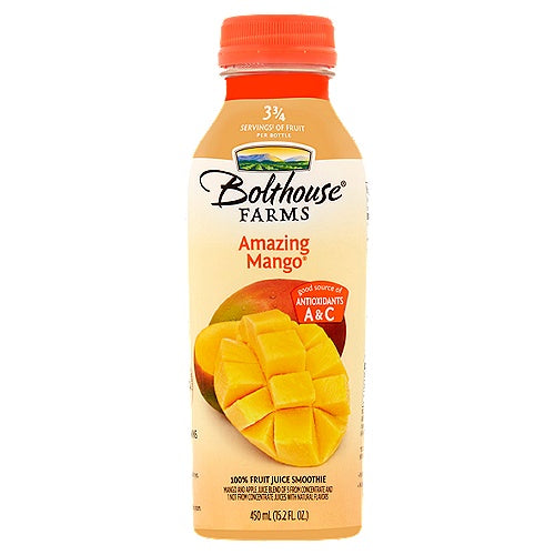 Bolthouse Farms Amazing Mango Smoothie, 15.2 Oz (C&S)