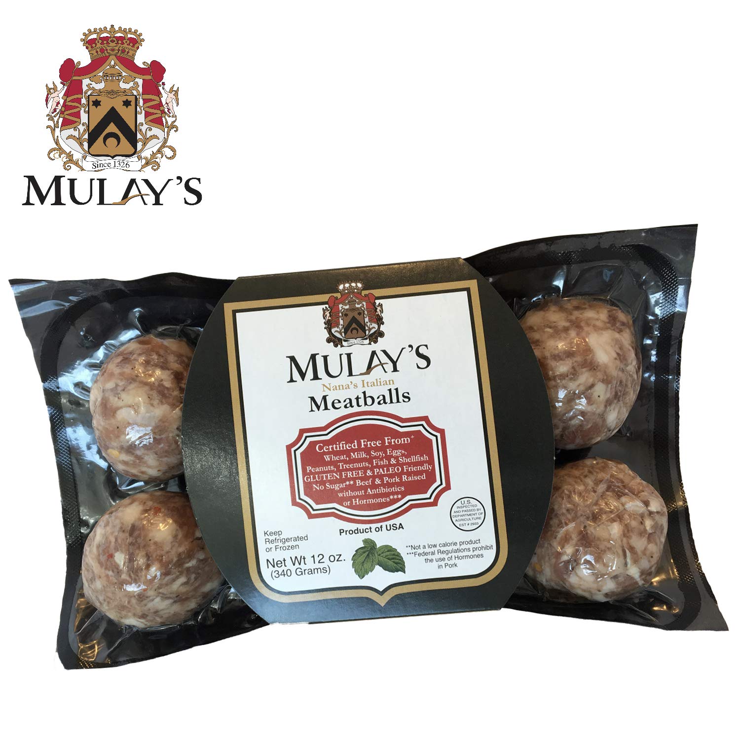 Mulay's Nana's Italian Meatballs, 12 Oz