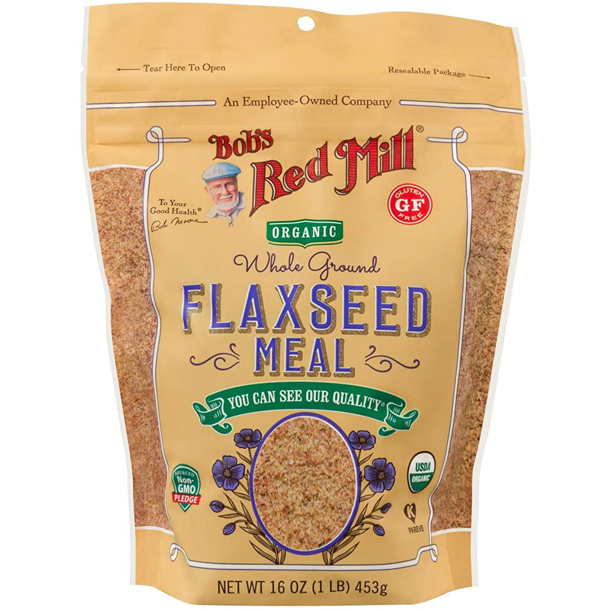 Bob's Red Mill Organic Whole Ground Flaxseed Meal, 16 Oz