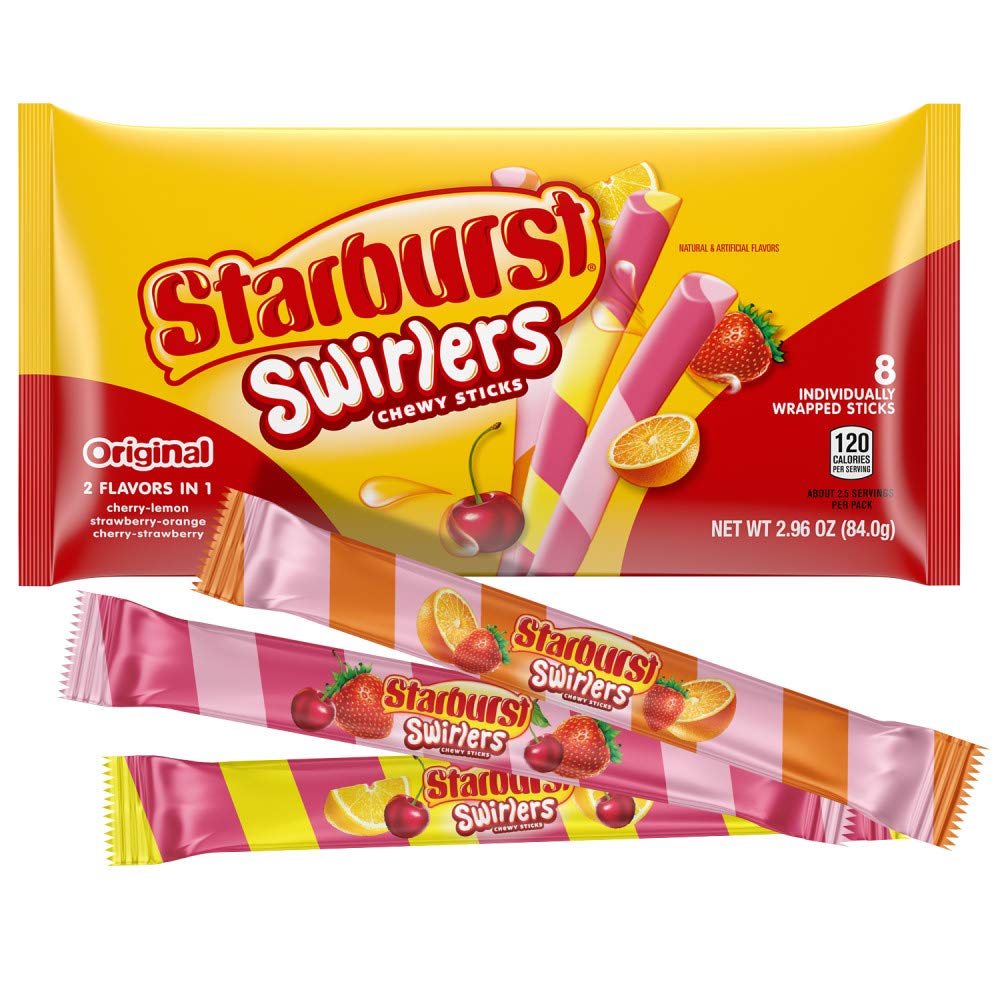 Starburst Swirlers Chewy Sticks, 8 Ct, 2.96 Oz