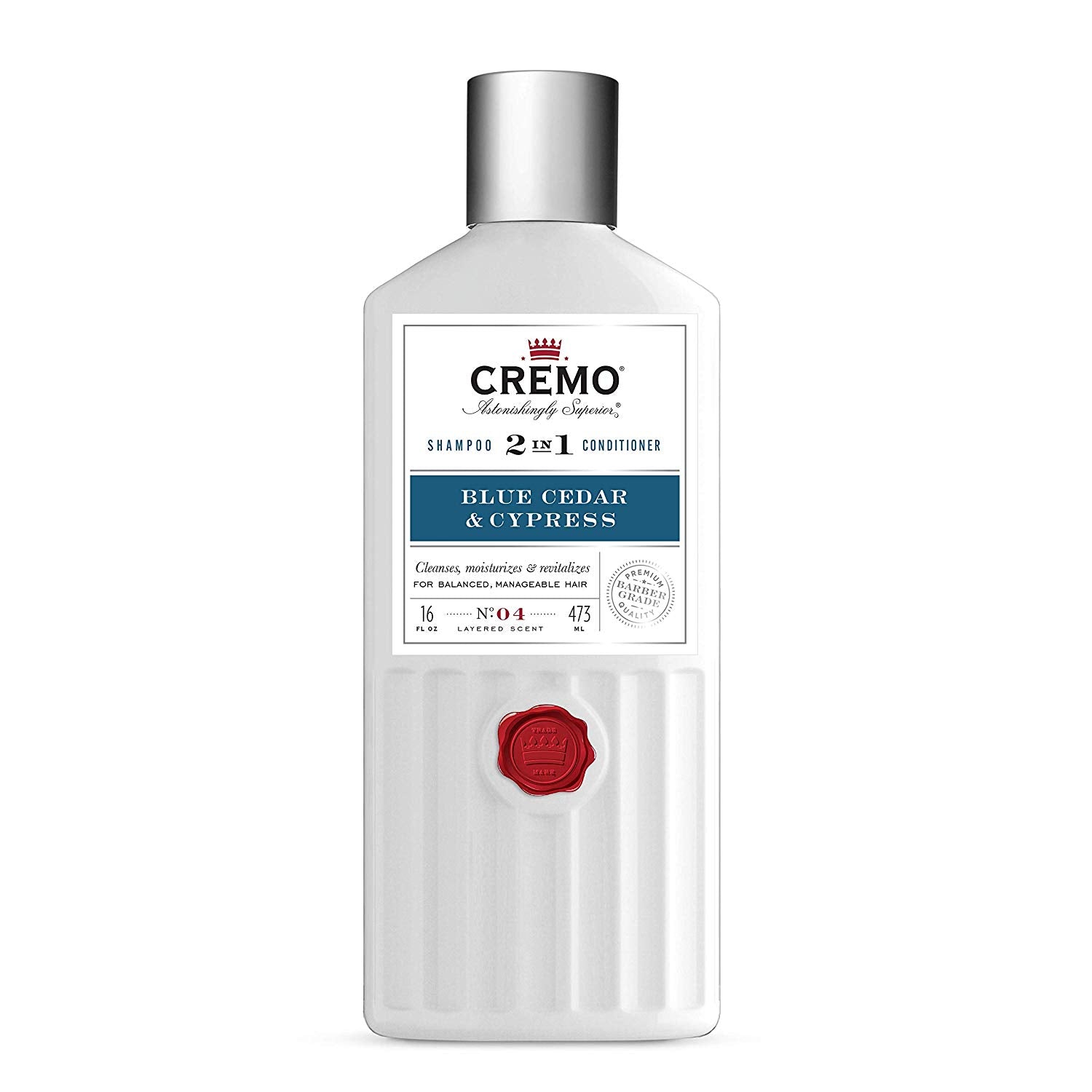 Cremo 2 In 1 Shampoo & Conditioner, 16 Oz