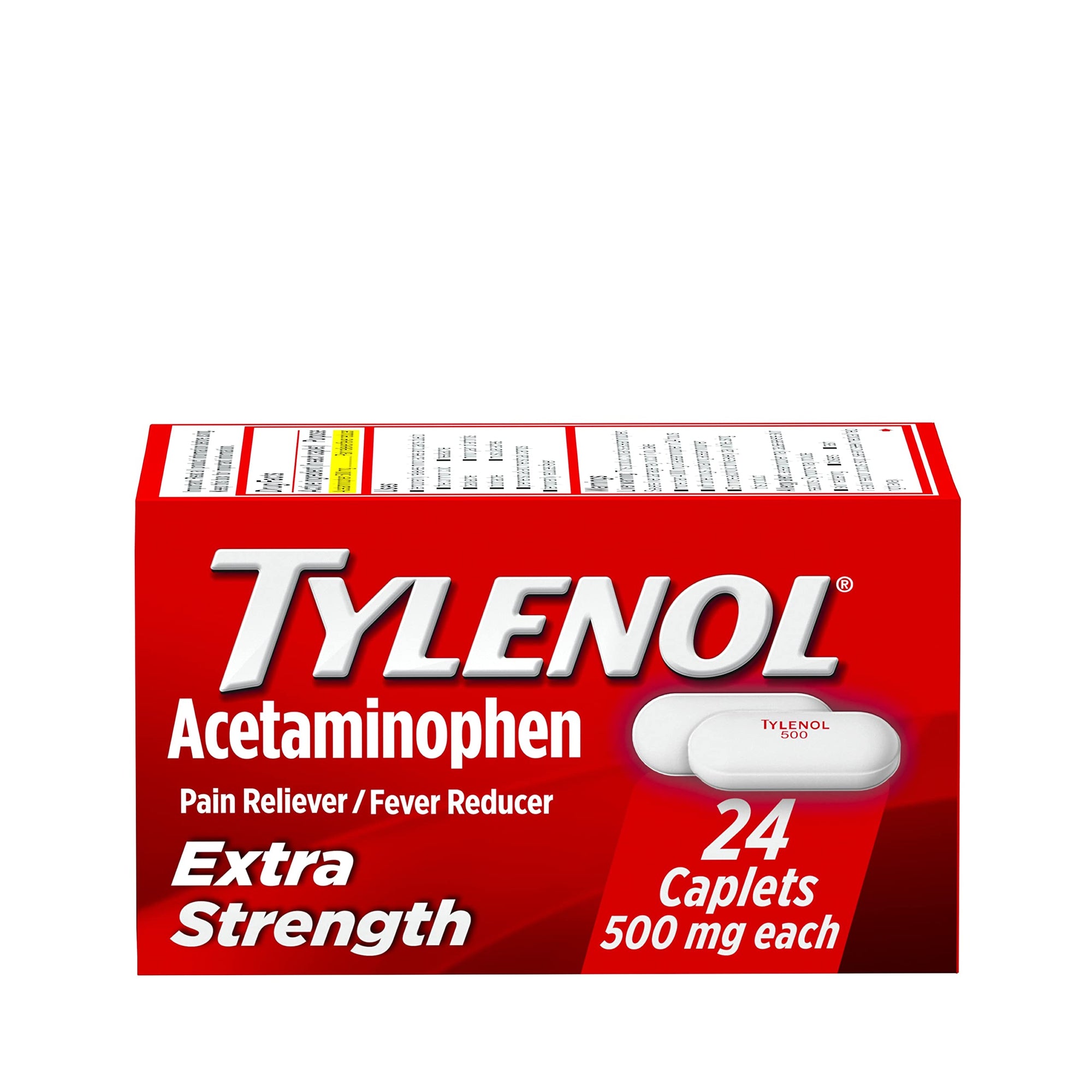 Tylenol Extra Strength Caplets, Fever Reducer And Pain Reliever, 24 Ct