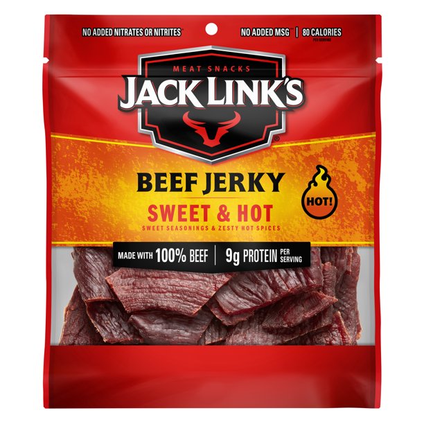 Jack Links Beef Jerky, Sweet & Hot, 2.85 oz