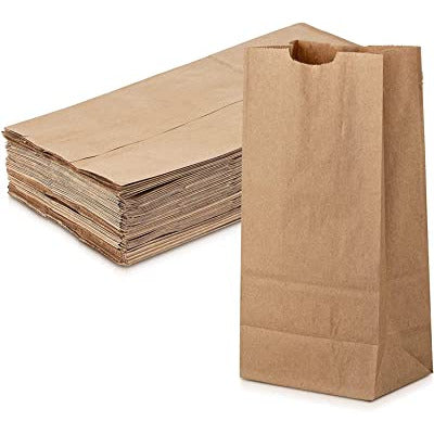 Brown Paper Lunch Bags 5x3x10, 30 Ct
