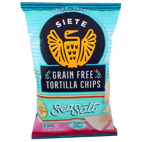 Siete Sea Salt Tortilla Chips, 5 Oz