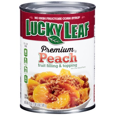 Lucky Leaf Premium Peach Fruit Filling & Topping, 21 Oz