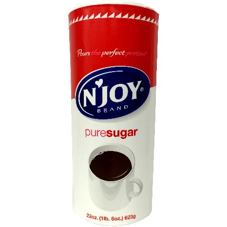 N'Joy Pure Sugar Canister, 22 Oz