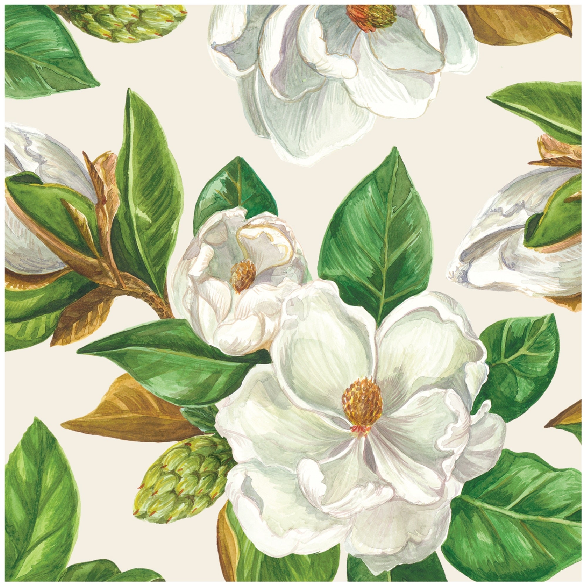 Napkins Cocktail Magnolia 20 pk