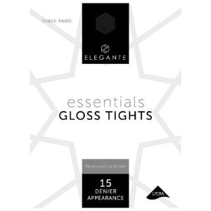 Elegante Essentials Barely Black Gloss Tights