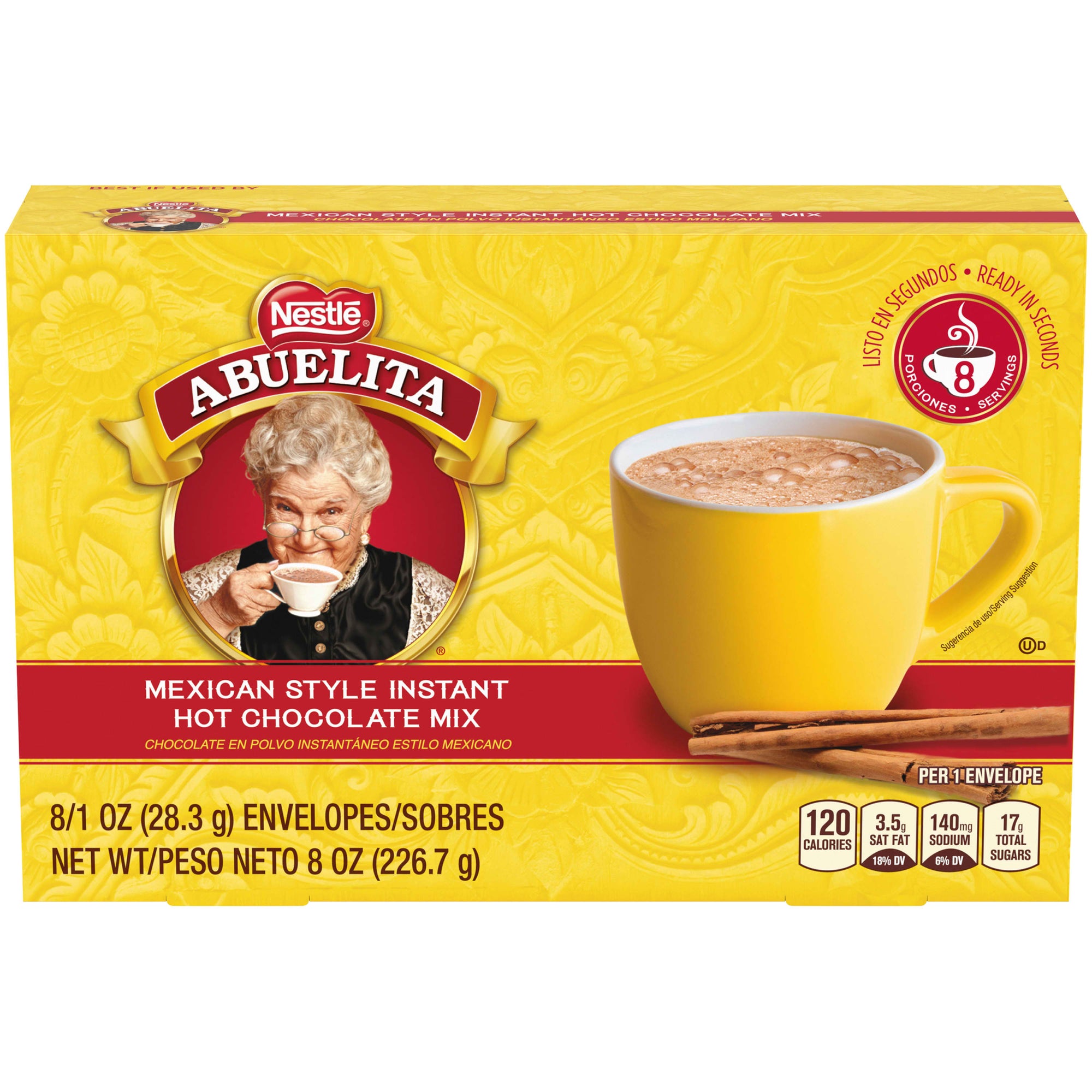 Nestle Abuelita Mexican Style Instant Hot Chocolate Drink Mix, 8 oz