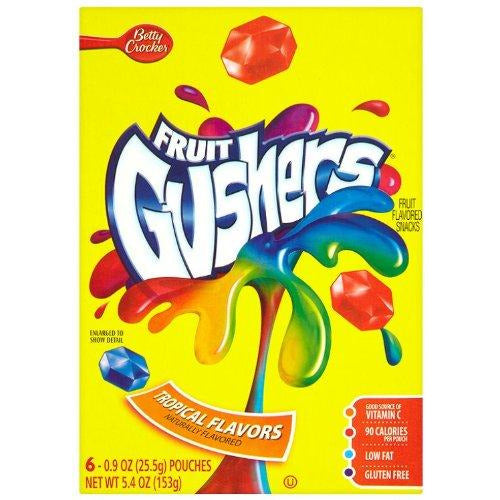 Betty Crocker Strawberry & Tropical Gushers, 6 Ct