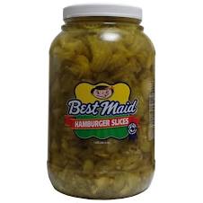 Best Maid Dill Pickle Hamburger Slices, 1 Gal