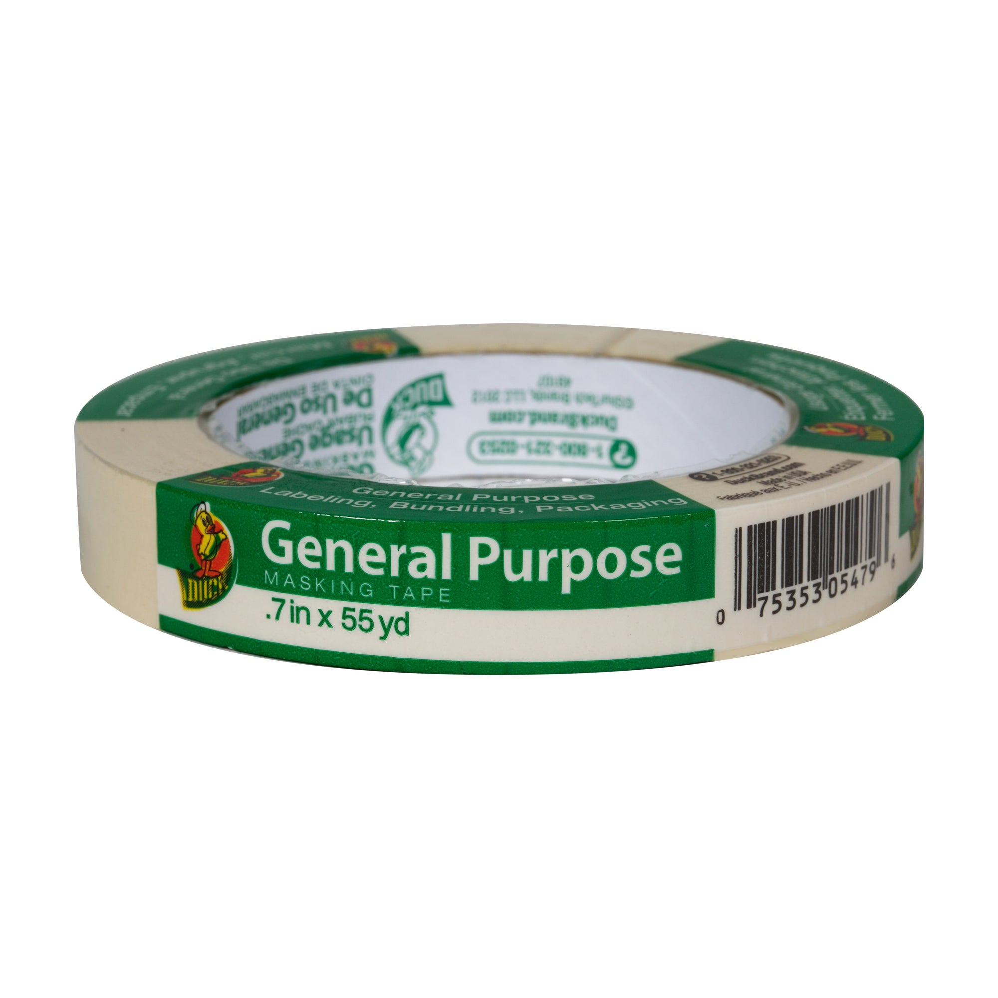 Duck General Purpose Masking Tape 0.7" x 55 Yd