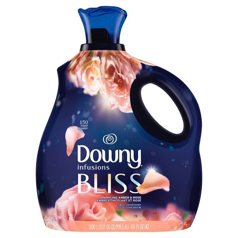 Downy Infusions Bliss Sparkling Amber & Rose Liquid Softener, 150 Loads, 101 Oz.