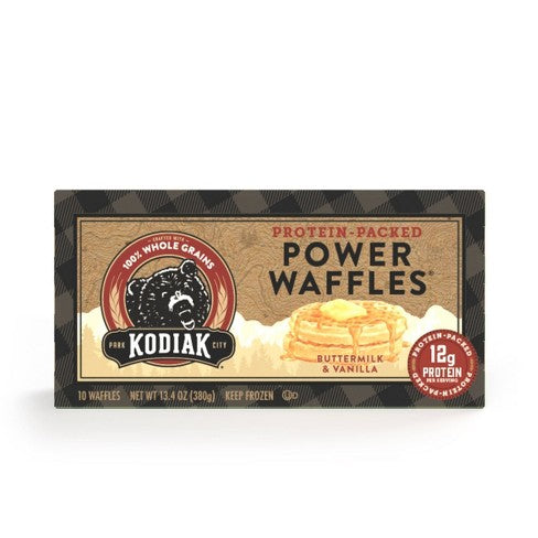 Kodiak Buttermilk & Vanilla Power Waffles, 10 Ct