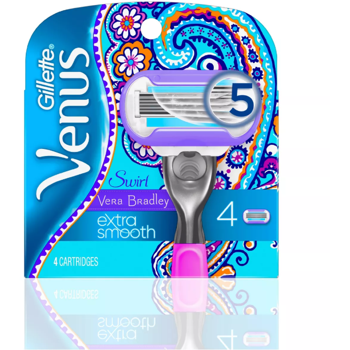 Gillette Venus Swirl Women's Razor Blades, 4 Ct