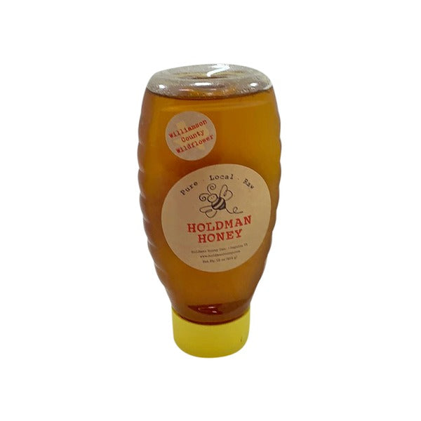Holdman Honey Drip-less Plastic Bottle Wildflower Bexar County Honey, 16 Oz
