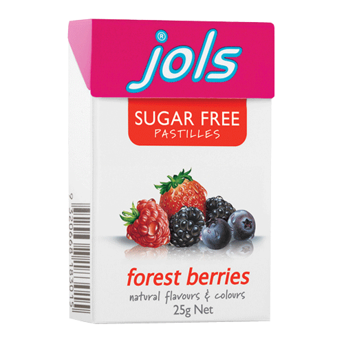 Jols Sugar Free Forest Berries Pastilles, .88 Oz