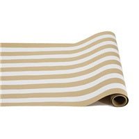 Table Runner Kraft and White Classic Stripe