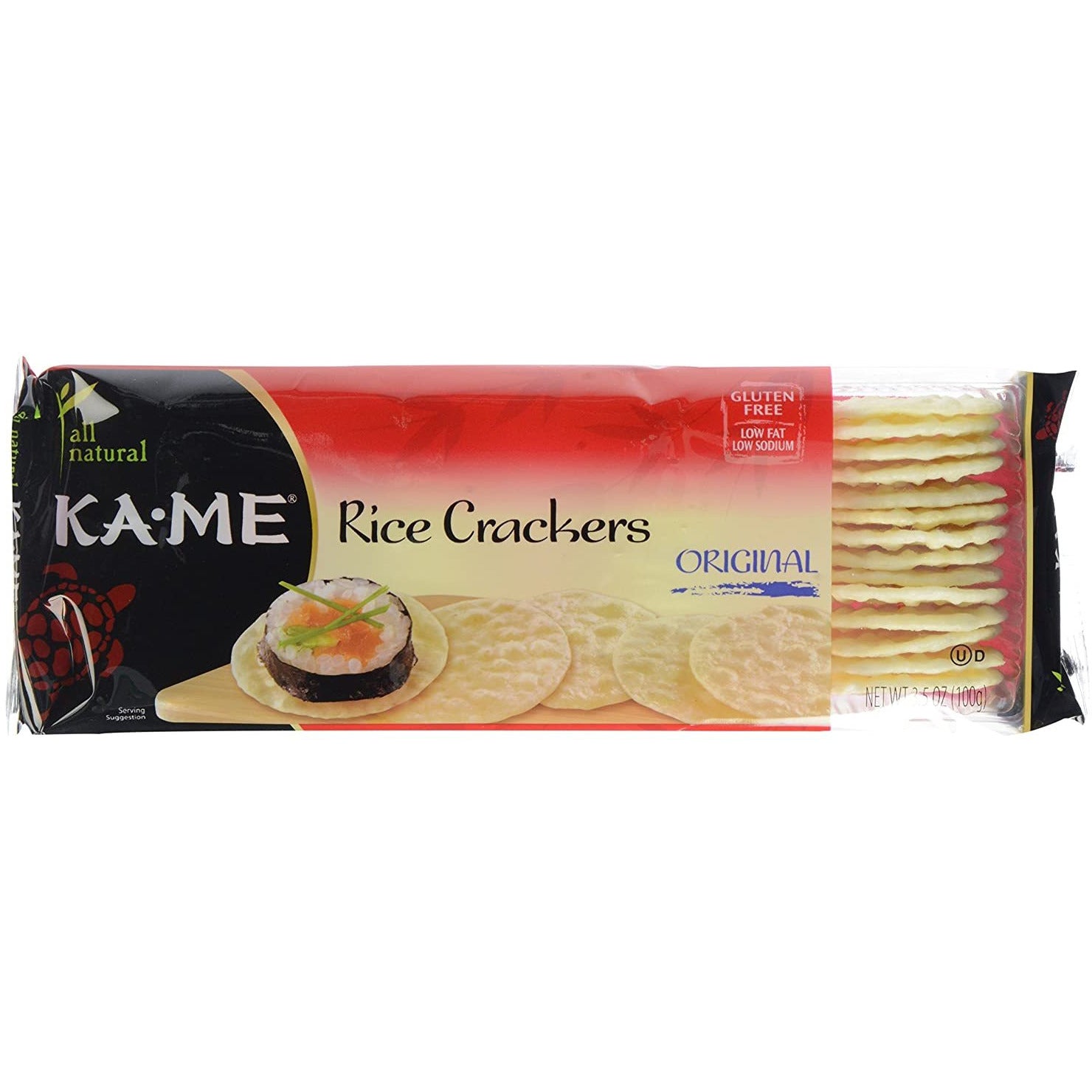 Ka Me Rice Cracker, Plain, GF, 3.5 Oz