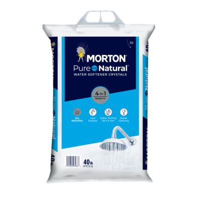 Morton Pure and Natural Water Softener Salt Crystals 40 Lb, 5 Bags   Delivered FREE to any San Antonio address