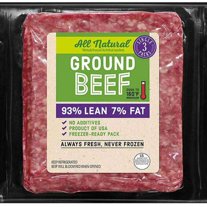 Members Mark 93/7 Ground Beef, 1 lb