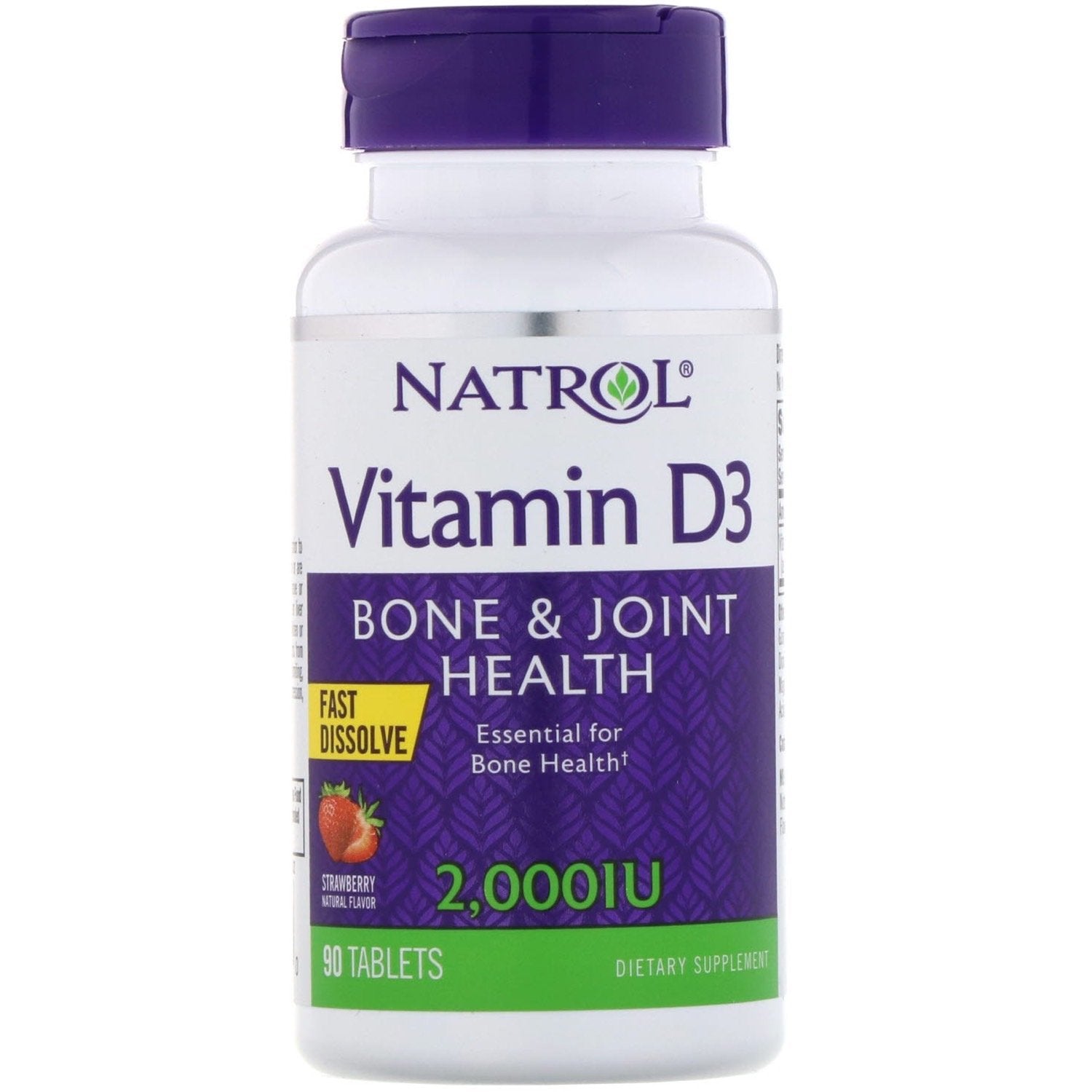 Natrol Vitamin D3 Tablets, 2,000 iu, 90 Ct