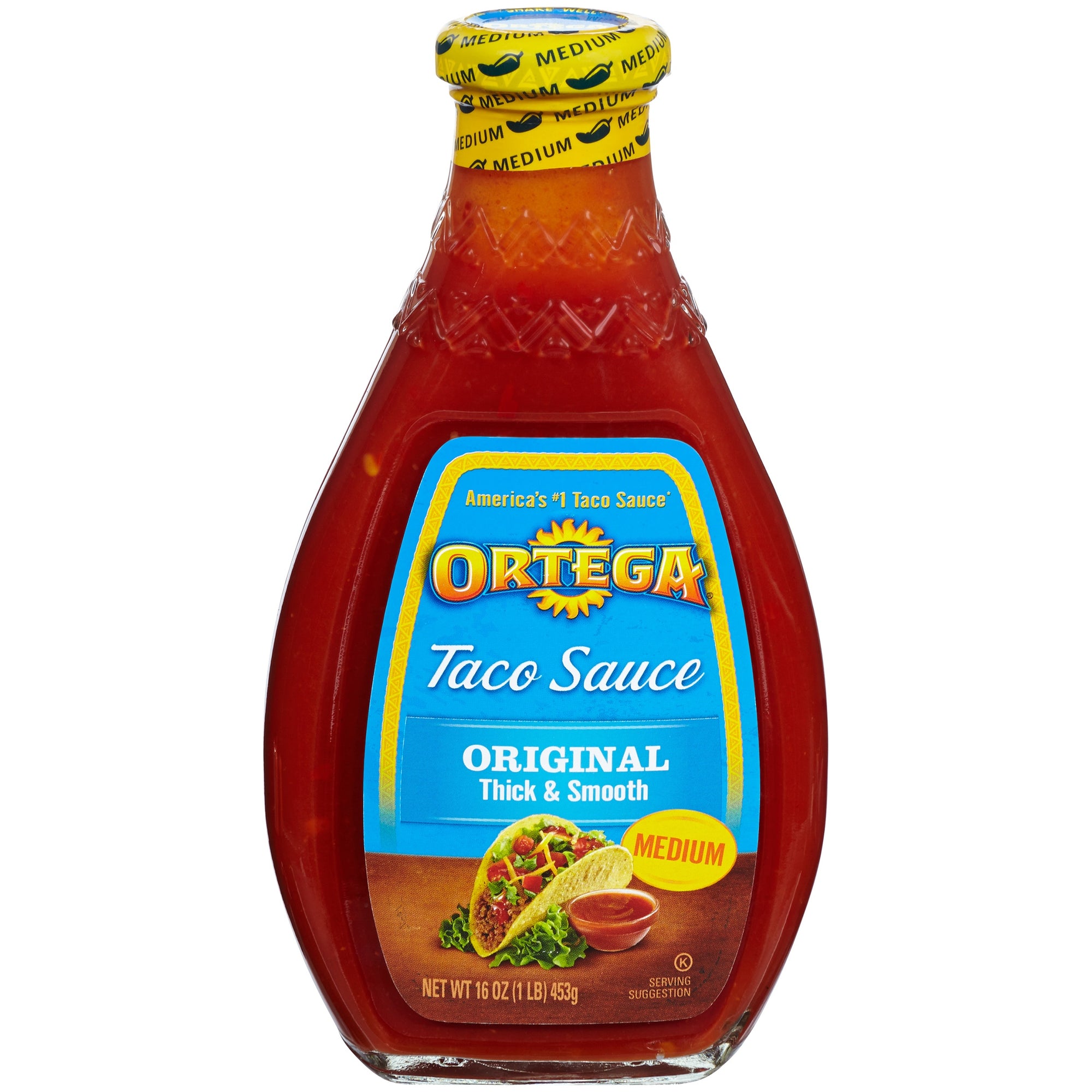 Ortega Taco Sauce Medium, 16 Oz