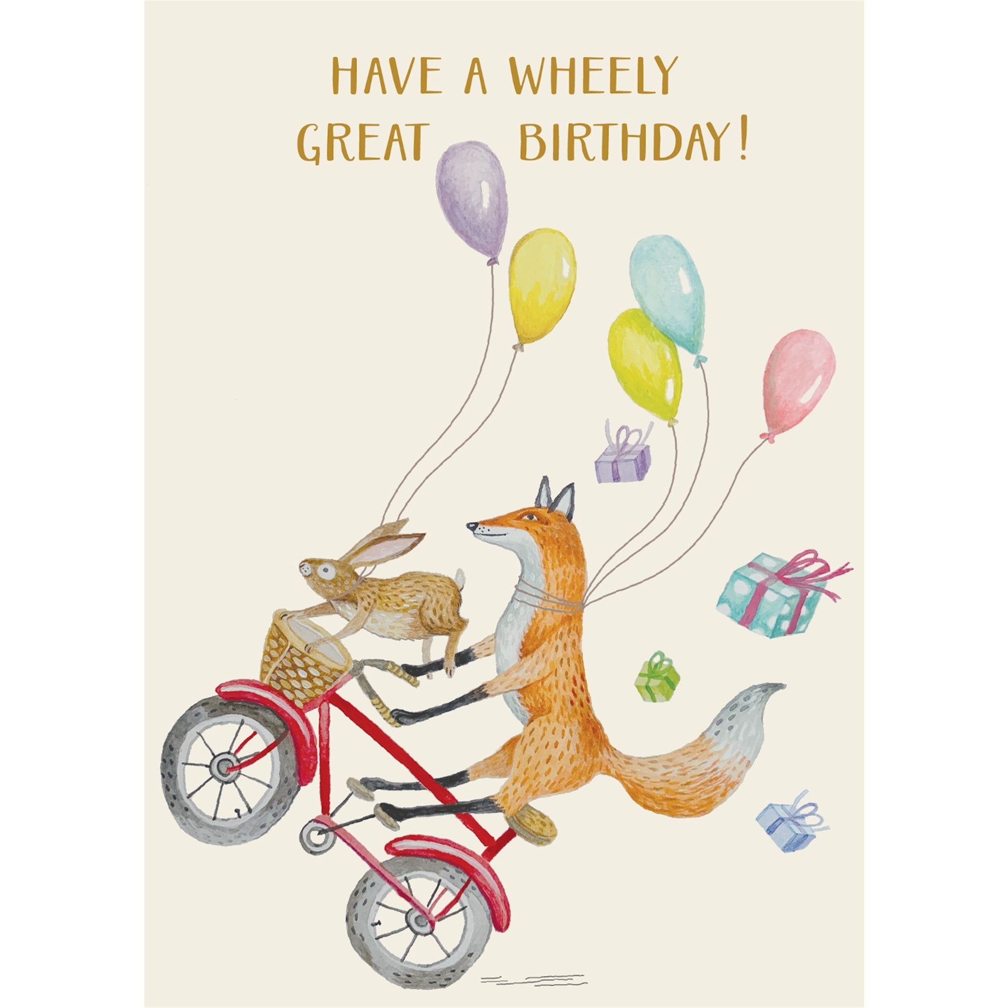 Greeting Card Wheely Great Birthday
