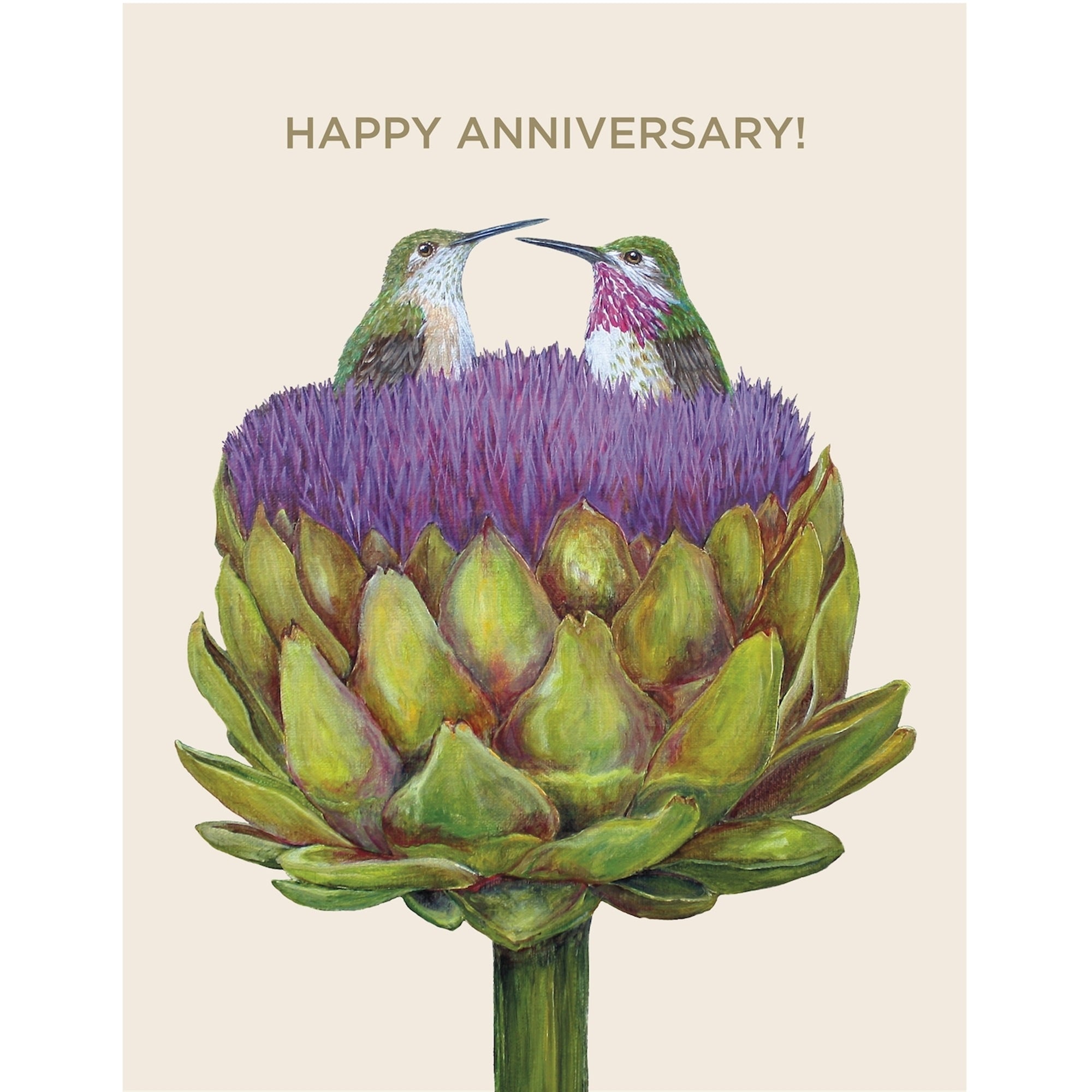 Greeting Card Anniversary Hummingbirds